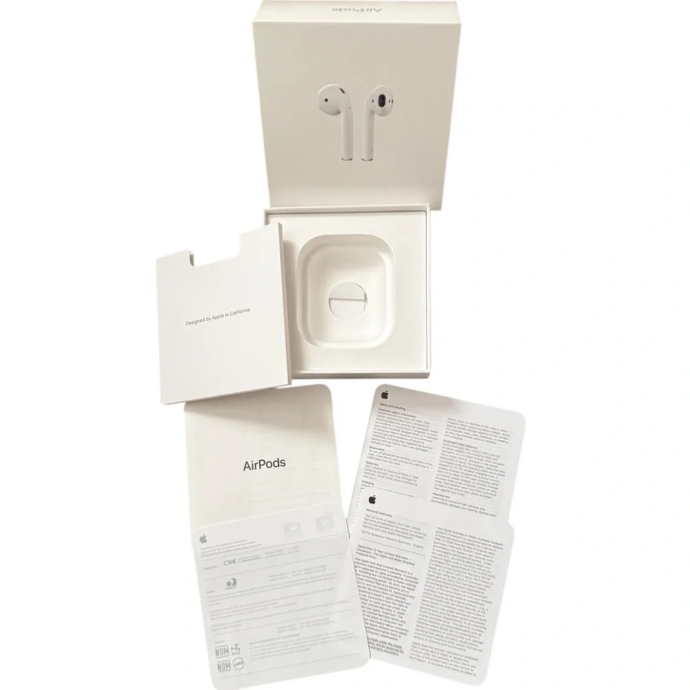 Apple White AirPods Retail Empty Box with Instructions